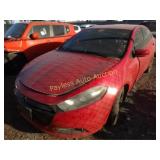 2014 Dodge Dart 1C3CDFEBXED860975 Red