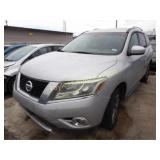 2015 Nissan Pathfinder 5N1AR2MM4FC653484 Silver