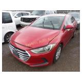 2017 Hyundai Elantra 5NPD74LFXHH127504 Red