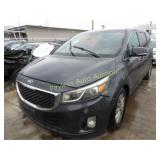 2015 Kia Sedona KNDMC5C15F6053776 Gray