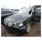 2007 BMW X3 WBXPC934X7WF02116 Black