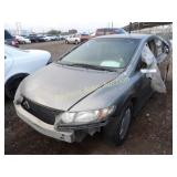 2007 Honda Civic JHMFA36297S013991 Gray
