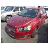 2012 Chevrolet Sonic 1G1JC5SH8C4227468 Red