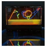 Rare Vintage Neon 1980s Golf Clock - Fathers Day!