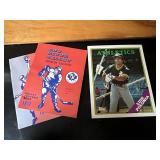 Hockey Sourenir Books & Baseball Folder