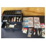 Vintage 1970s  Fishing Tackle Box and Lures