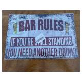 Bar Rules Sign