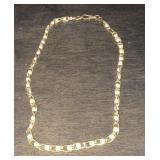 Chunky Necklace with Faux Pearls