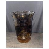 Large Footed Vase Tortoise Shell Vase