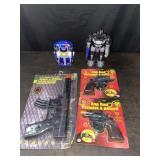 Assorted Cap Guns and Transformers Toys Kids