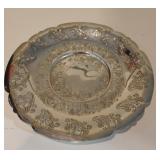 Vintage silver-plated serving tray (B17)