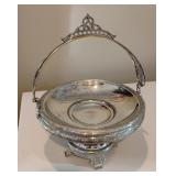 Silver-plated cake basket / bride's basket (B17)