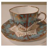 Vintage Royal stafford blue teacup/saucer (B19)