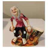 Mountain Folk Novelty Pottery Planter Figure (B11)