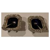 Antique silver-plated salt cellars (B8)