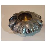 Vintage silver-plated centerpiece bowl (B17)