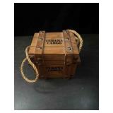 Vintage Cuba Wooden Coaster Set