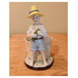 Vintage Boy Fishing Figure (B10)