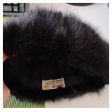 Vintage Canadian mink fur hat (B2)