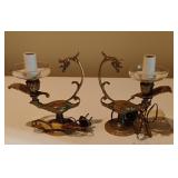 Vintage Brass Dragon Lamps (B9)