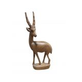 Wood Carved Gazelle/Antelope Sculpture (B9)