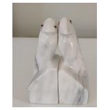 Albaster Book Ends Pair (B12)