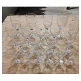 Orrefors Crystal 10 Juice, 6 Port, 13 Sherry (B5)