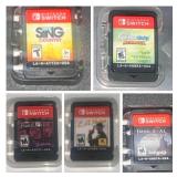 Nintendo Switch Assorted Lot (5) with Cases