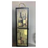 Vintage-style single bottle wooden wine box