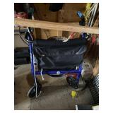 Blue Hugo Elite Rollator Walker w/ Seat ONLY