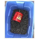 Blue bin & Bird Seed