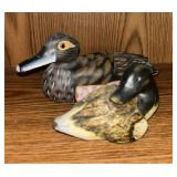 (2) Duck Carvings