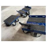 3-piece snowmobile dolly set