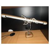 Vintage gooseneck fluorescent desk lamp