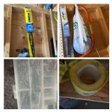 Assorted Nails, Caution Tape, Windshield Wipers