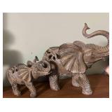 (2) Elephant Ornaments Collectibles