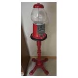 Vintage Gum Ball Machine on Pedastal