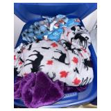 (1) Bins of Assorted Fabrics / Materials