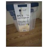 6 PC Food Storage Set NEW