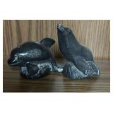 Seal & Dolphin Carved Sculpture