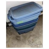Assorted lot of Storage Bins and Lids
