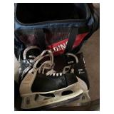 Vintage Hockey Skates and Bag sz 10.5