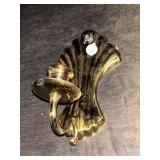 Vintage brass wall sconce