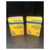 Vintage Pocket Mini French and German Dictionaries