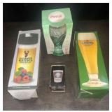 Assorted Barware / Keiths / Heineken/ Coca Cola
