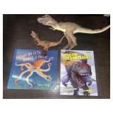Dinosaur Figure and Book Lot