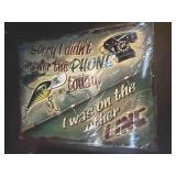 On Other Line Metal Tin Sign