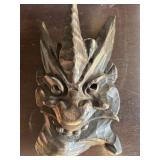 Vintage Wooden Barong Mask from Bali, Indonesia