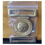 Canadian Provost Corps (C Pro C) belt buckle