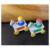Vintage Fisher Price Little People & Rocking Horse
